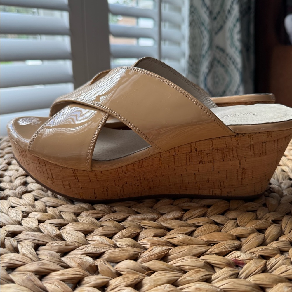 Chocolat Blu Tan Platform Sandals